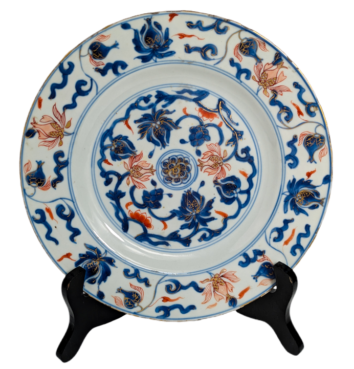 Plato Chino Imari Dinastía Qing periodo Kangxi (1662-1722)