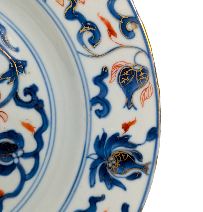 Plato Chino Imari Dinastía Qing periodo Kangxi (1662-1722)