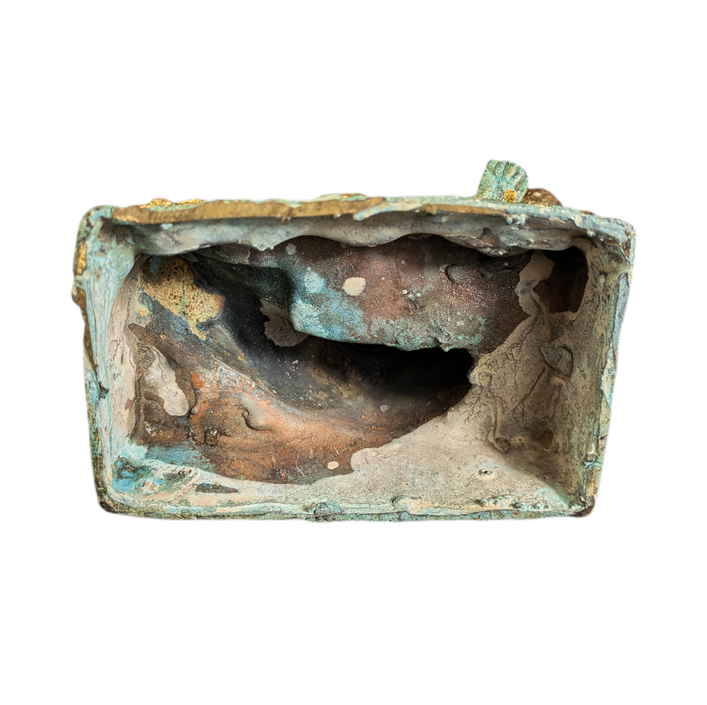 Figura Phra Aphai Mani bronce patinado, Tailandia c.1950