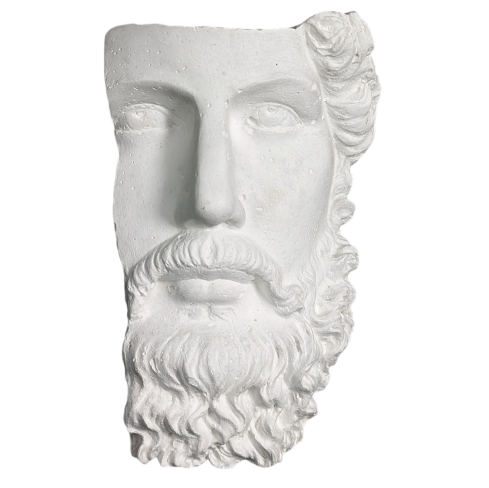 Escultura de estilo griego de Cara de Prometeo