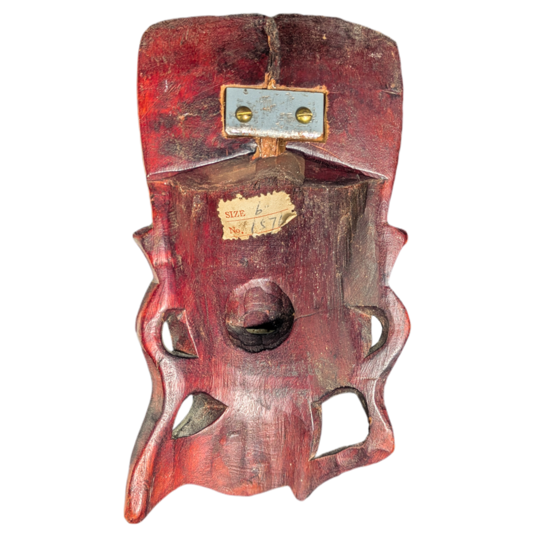 Máscara China de palisandro de Confucio c.1950
