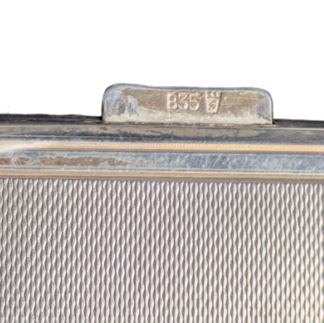 Pitillera de plata portuguesa 835 peso 132g