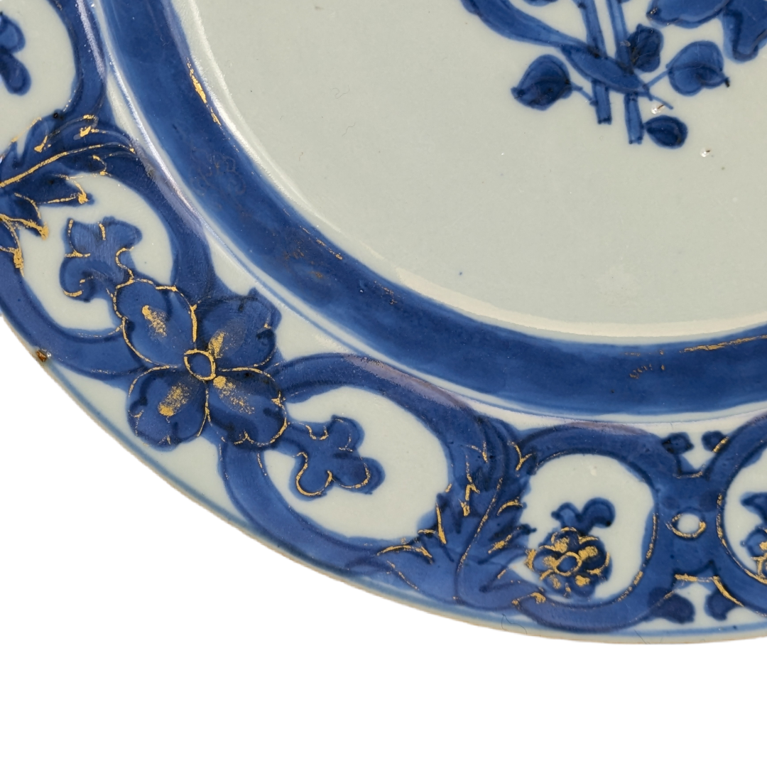 Plato Chino Maria Sibylla Din. Qing periodo Qianlong c.1740