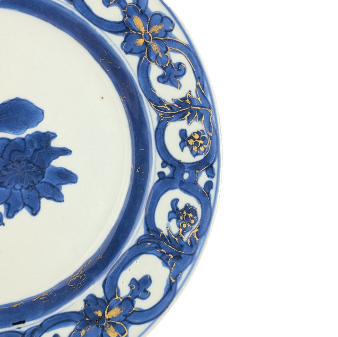 Plato Chino Maria Sibylla Din. Qing periodo Qianlong c.1740