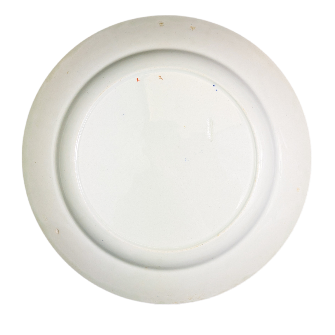 LOTE000638_05-1.png Plato Inglés de Booths porcelana Cobalt Blue pheasant c.1900