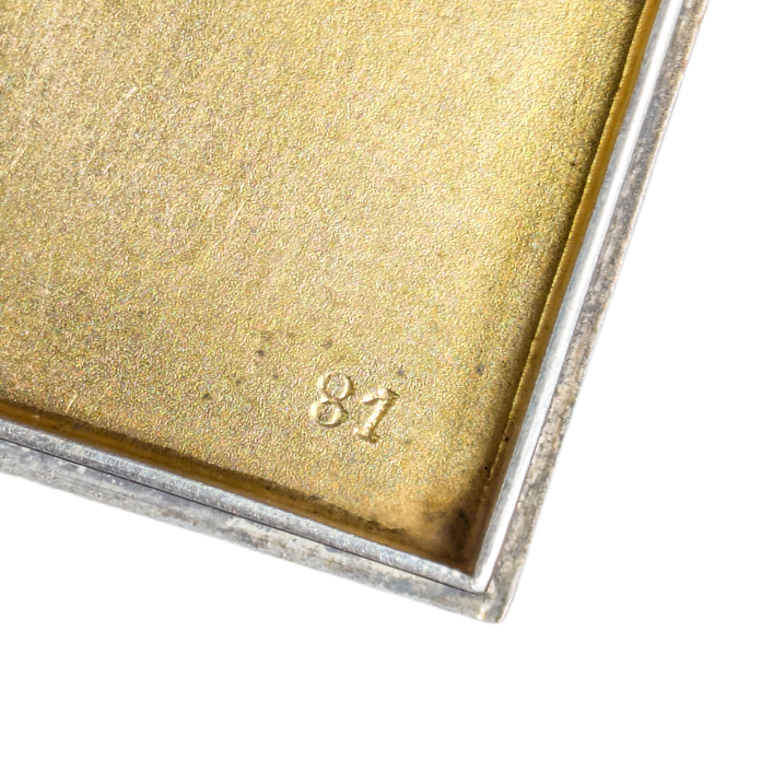 Caja de plata con vermeill 116g