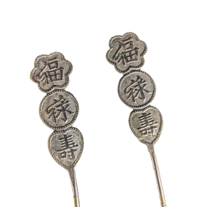 Cucharas chinas bañadas en plata exportación