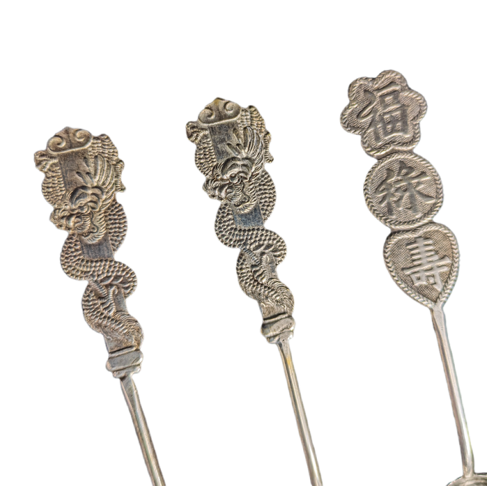 Cucharas chinas bañadas en plata exportación