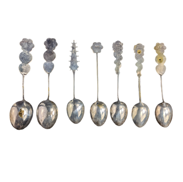 Cucharas chinas bañadas en plata exportación