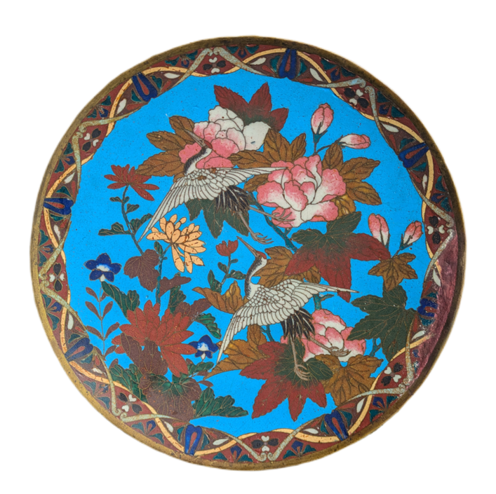 Plato Japonés Cloisonné Periodo Meiji (1868-1911)
