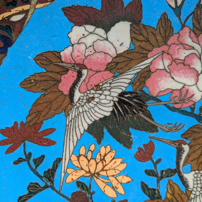 Plato Japonés Cloisonné Periodo Meiji (1868-1911)