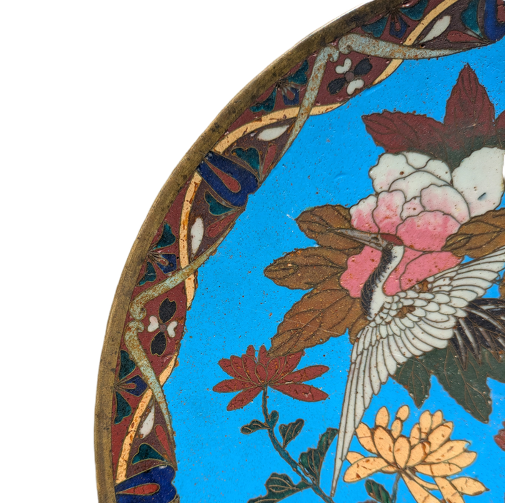 Plato Japonés Cloisonné Periodo Meiji (1868-1911)