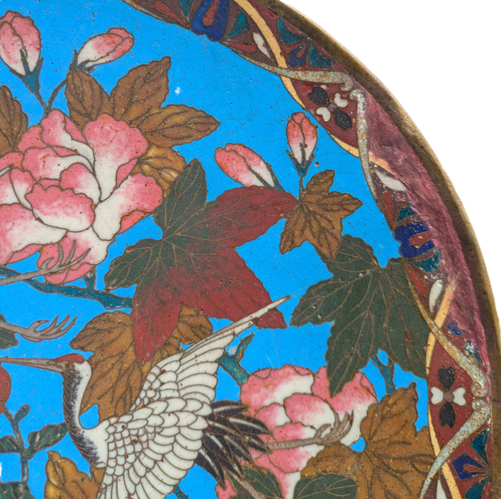 Plato Japonés Cloisonné Periodo Meiji (1868-1911)