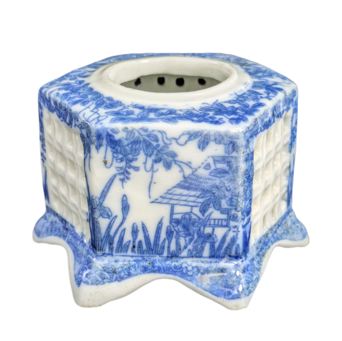 Tintero Japonés de porcelana Hirado Finales Meiji c.1910