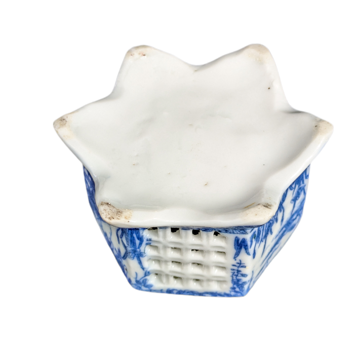 Tintero Japonés de porcelana Hirado Finales Meiji c.1910