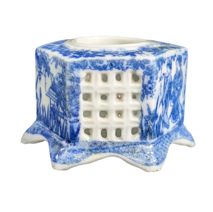 Tintero Japonés de porcelana Hirado Finales Meiji c.1910