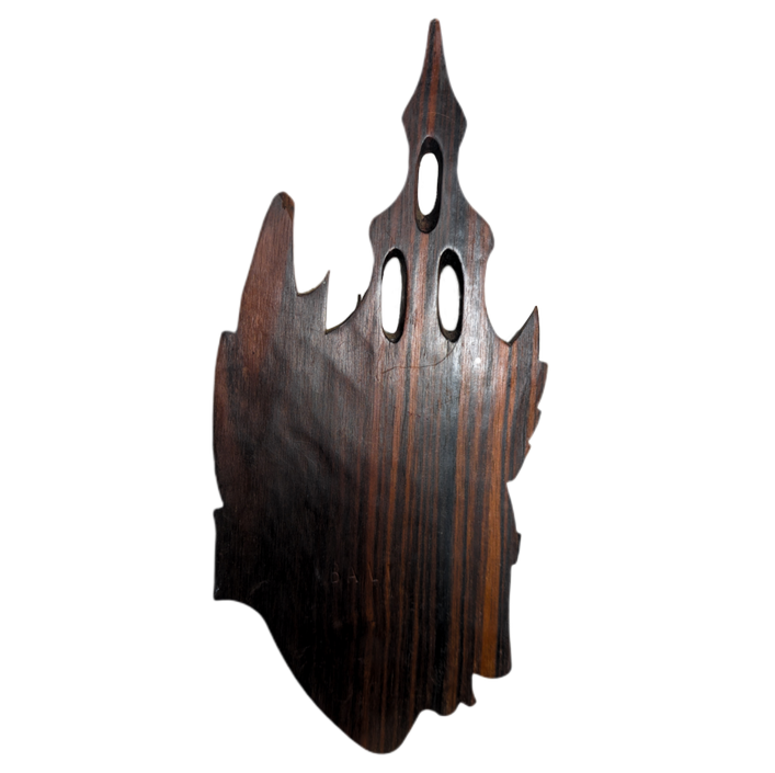 Máscara aplique de madera de Bali personaje mitológico c.1950