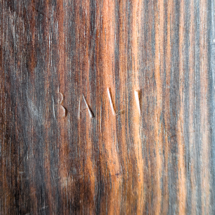 Máscara aplique de madera de Bali personaje mitológico c.1950