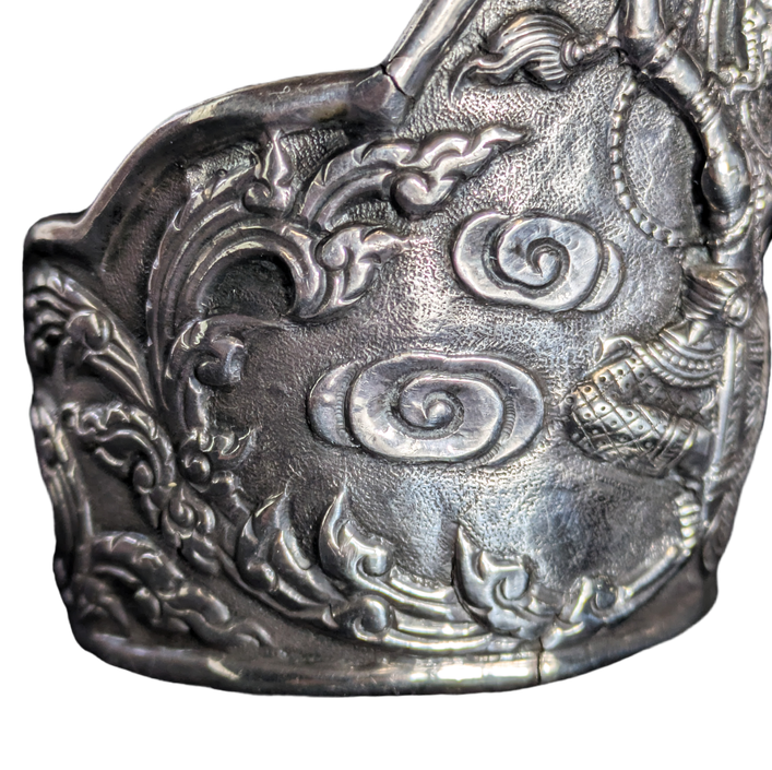 Brazalete de plata Siam para exportación mercado Egipcio