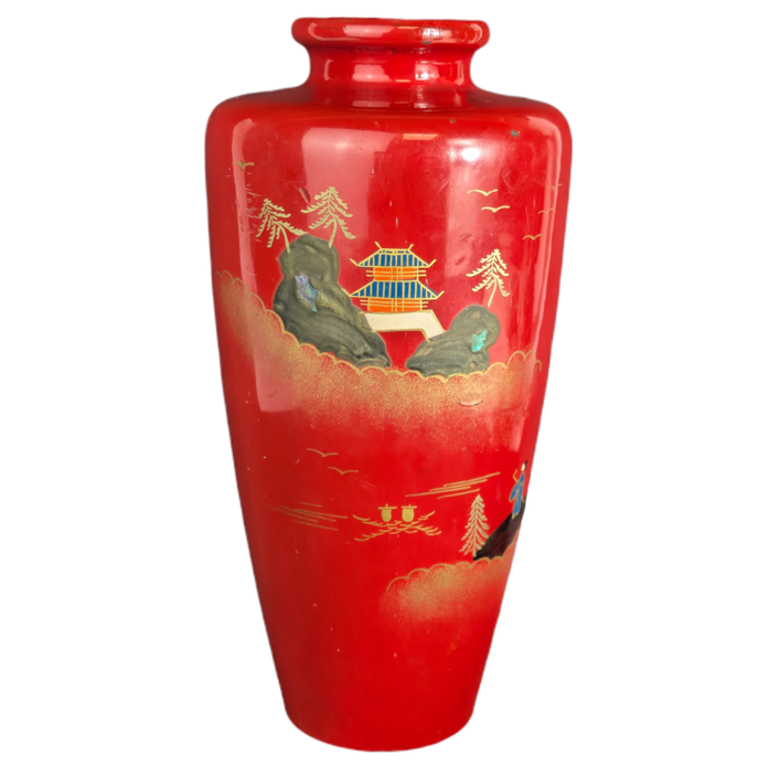 Jarrón Chino de laca de Fujian c.1970