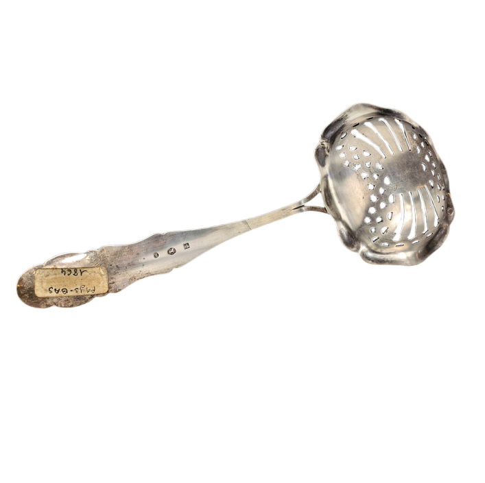 Cuchara tamizadora de azúcar de plata Holandesa Biedermeier