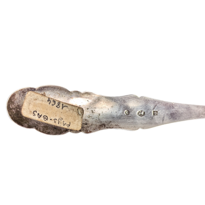 Cuchara tamizadora de azúcar de plata Holandesa Biedermeier