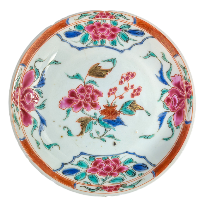 Plato té Chino Dinastía Qing, Yonzheng (1722-1735)