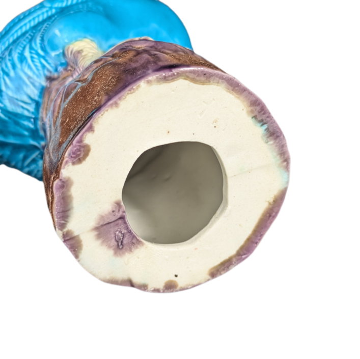 Gallo Chino de porcelana esmaltada en azul c.1950