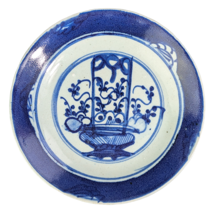 Plato Chino "Basket" dinastía Qing, Kangxi (1662-1722)
