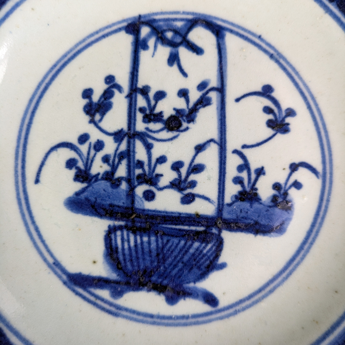 Plato Chino "Basket" dinastía Qing, Kangxi (1662-1722)