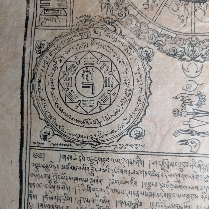 LOTE000742_06-1.png Grabado Nepal Papel Lokta c.1972