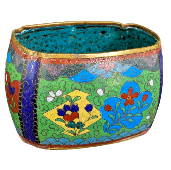 Macetero de Cloisonné Japonés periodo Meiji (1868-1911)