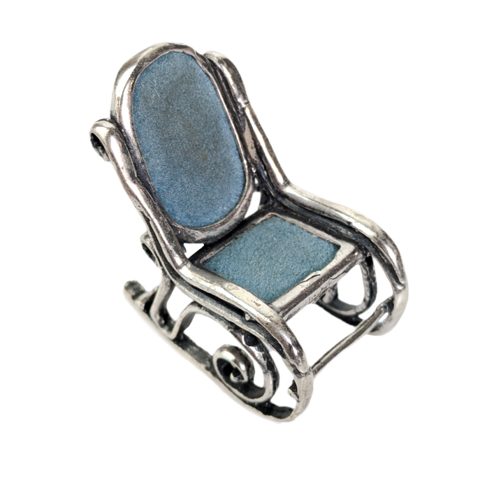 Silla Miniatura de plata 925, Italia s.XX