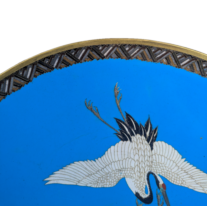 LOTE000766_04-1.png Enorme Plato 45cm Cloisonné Japonés periodo Meiji (1868-1911)