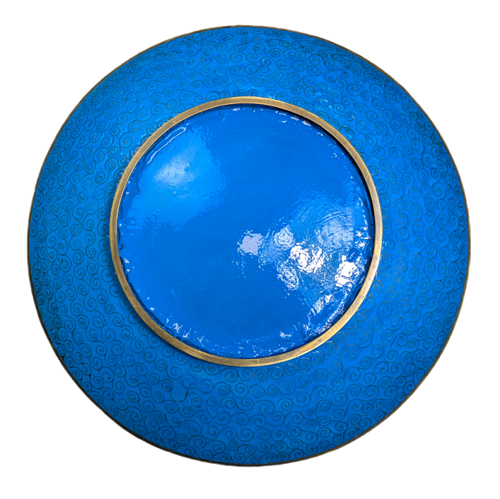 LOTE000766_07-1.png Enorme Plato 45cm Cloisonné Japonés periodo Meiji (1868-1911)