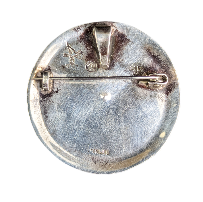 LOTE000782_02-1.png Broche de plata Mexicana Calendario Azteca