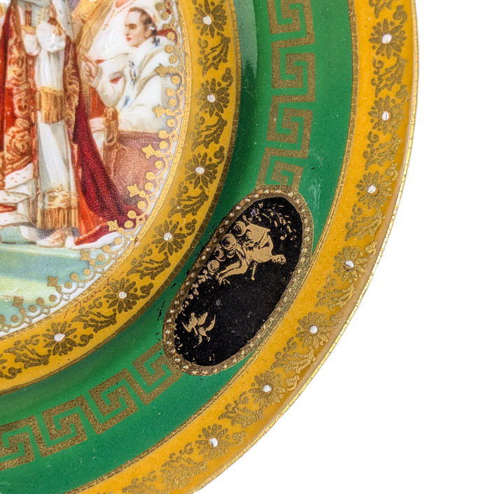 LOTE000789_03-1.png Plato de porcelana Royal Vienna, Austria, Coronación de Napoleón según David