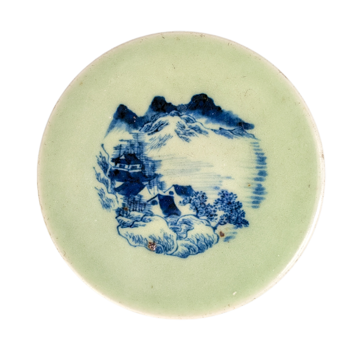 Platito Chino de porcelana Celadón periodo Daoguang (1820-1850)
