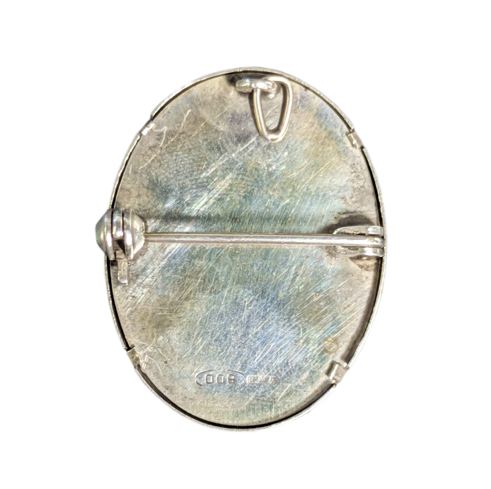 LOTE000799_02-1.png Broche de plata con retrato femenino, Florencia, Italia c.1900
