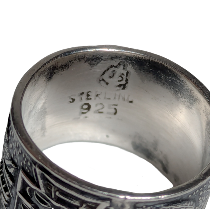 LOTE000806_05-1.png Anillo de plata 925 con calendario azteca