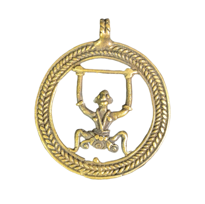 Colgante de bronce tribal africano