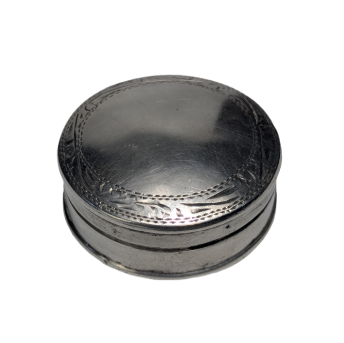 Pastillero de plata 925 redondo